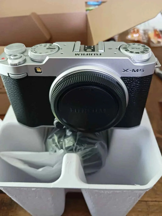 Fujifilm X-M5 Camera with XC 15-45mm f/3.5-5.6 Lens - Silver
