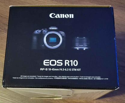 Canon EOS R10 Mirrorless Camera with RF-S 18-45 f/4.5-6.3 IS STM Lens