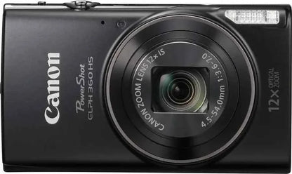 Canon PowerShot ELPH 360 HS 20.2-Megapixel Digital Camera - Black