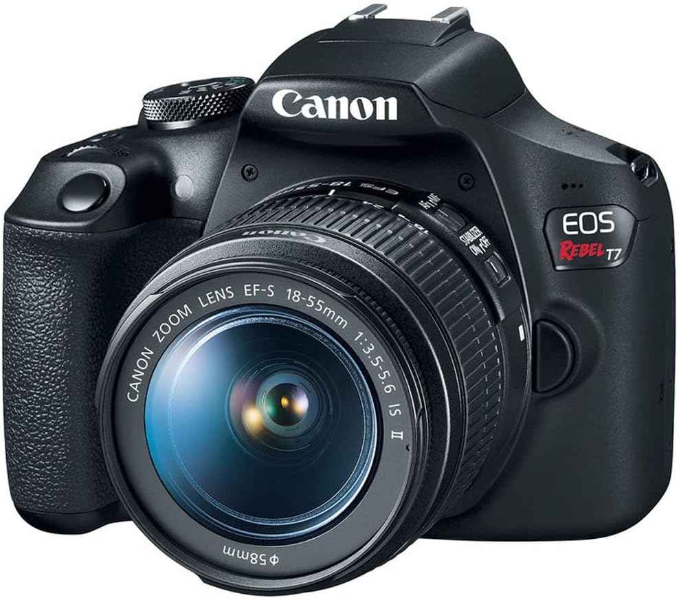 Canon EOS Rebel T7 DSLR with 18-55mm Lens - 24.1MP, Wi-Fi, Full HD