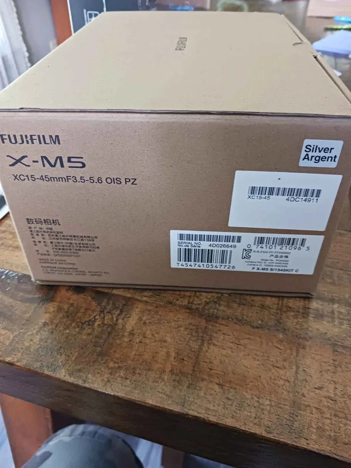 Fujifilm X-M5 Camera with XC 15-45mm f/3.5-5.6 Lens - Silver