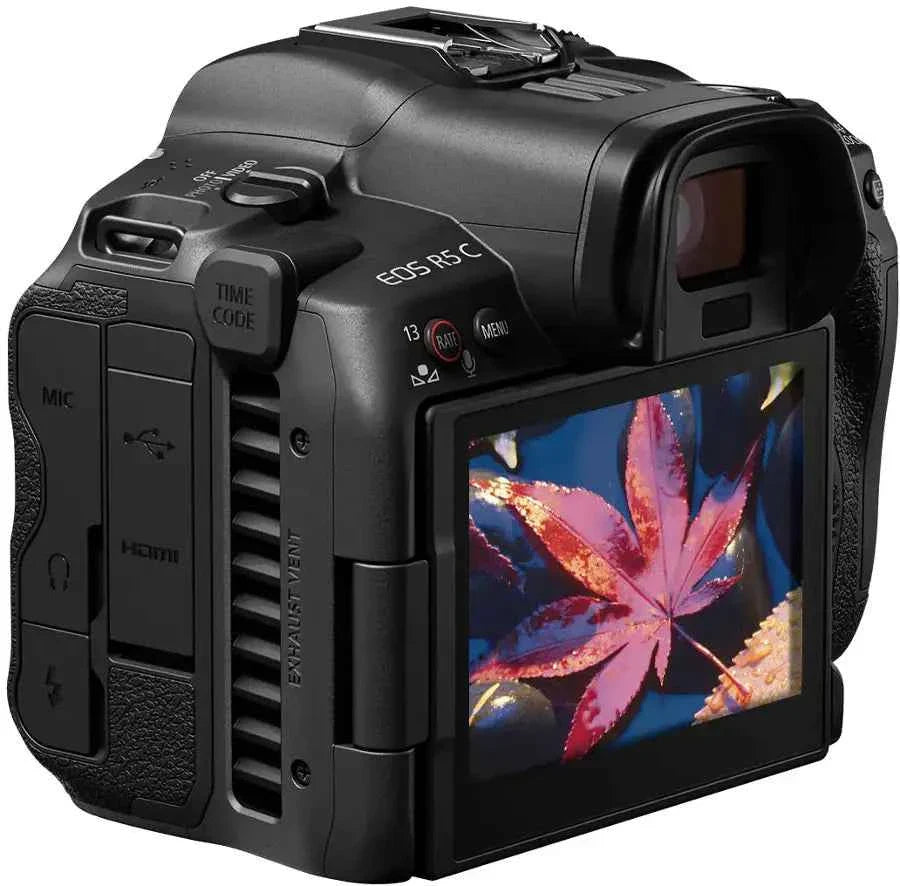 Canon EOS R5 C 8K Video Mirrorless Cinema Camera with RF24-105mm f/4 L IS USM Lens - Black