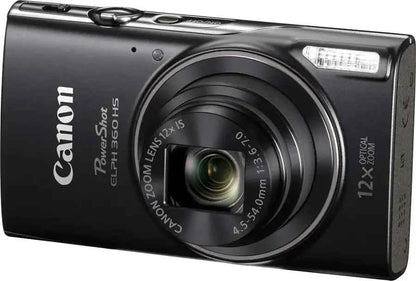 Canon PowerShot ELPH 360 HS 20.2-Megapixel Digital Camera - Black