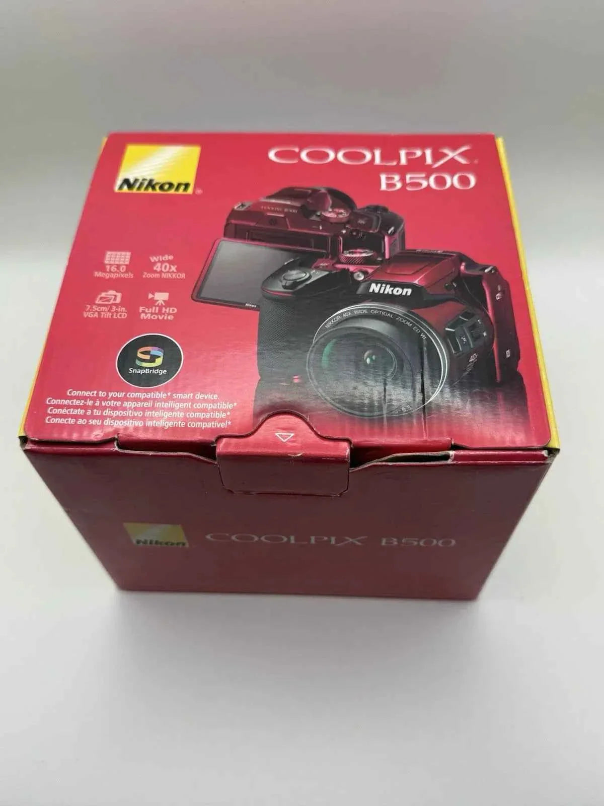 Nikon COOLPIX B500 Digital Camera - Red