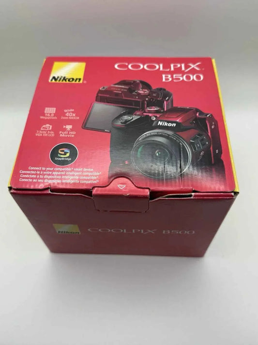 Nikon COOLPIX B500 Digital Camera - Red