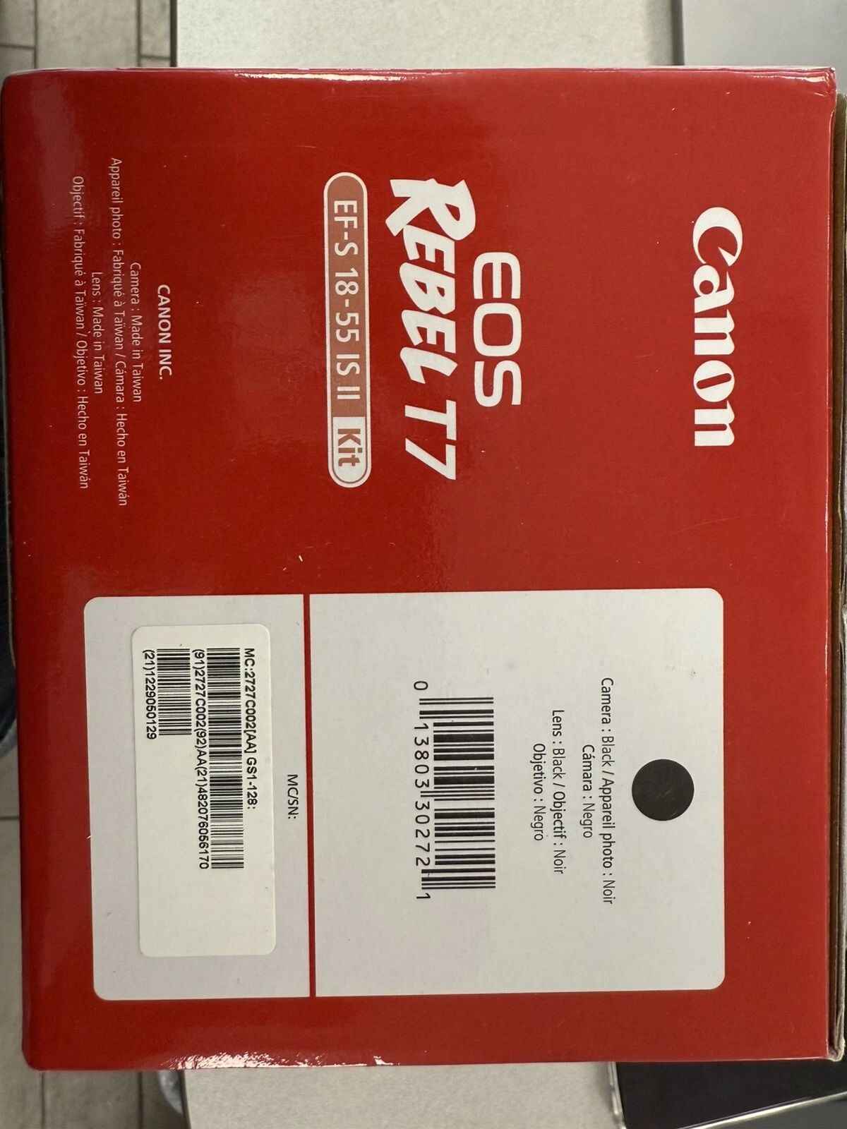 Canon EOS Rebel T7 DSLR Camera - Black (Kit with 18-55mm Lens)