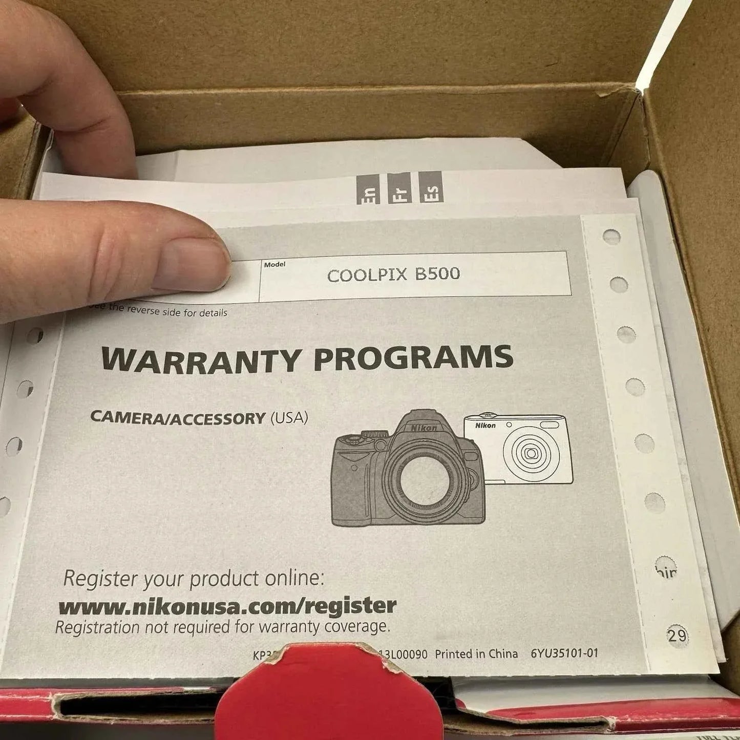 Nikon COOLPIX B500 Digital Camera - Red