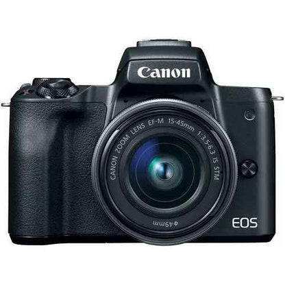Canon EOS M50 Mirrorless Digital Camera with 15-45mm EF-M IS STM Lens (Black)