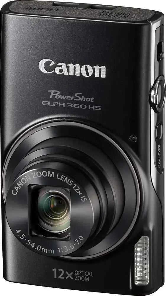 Canon PowerShot ELPH 360 HS 20.2-Megapixel Digital Camera - Black